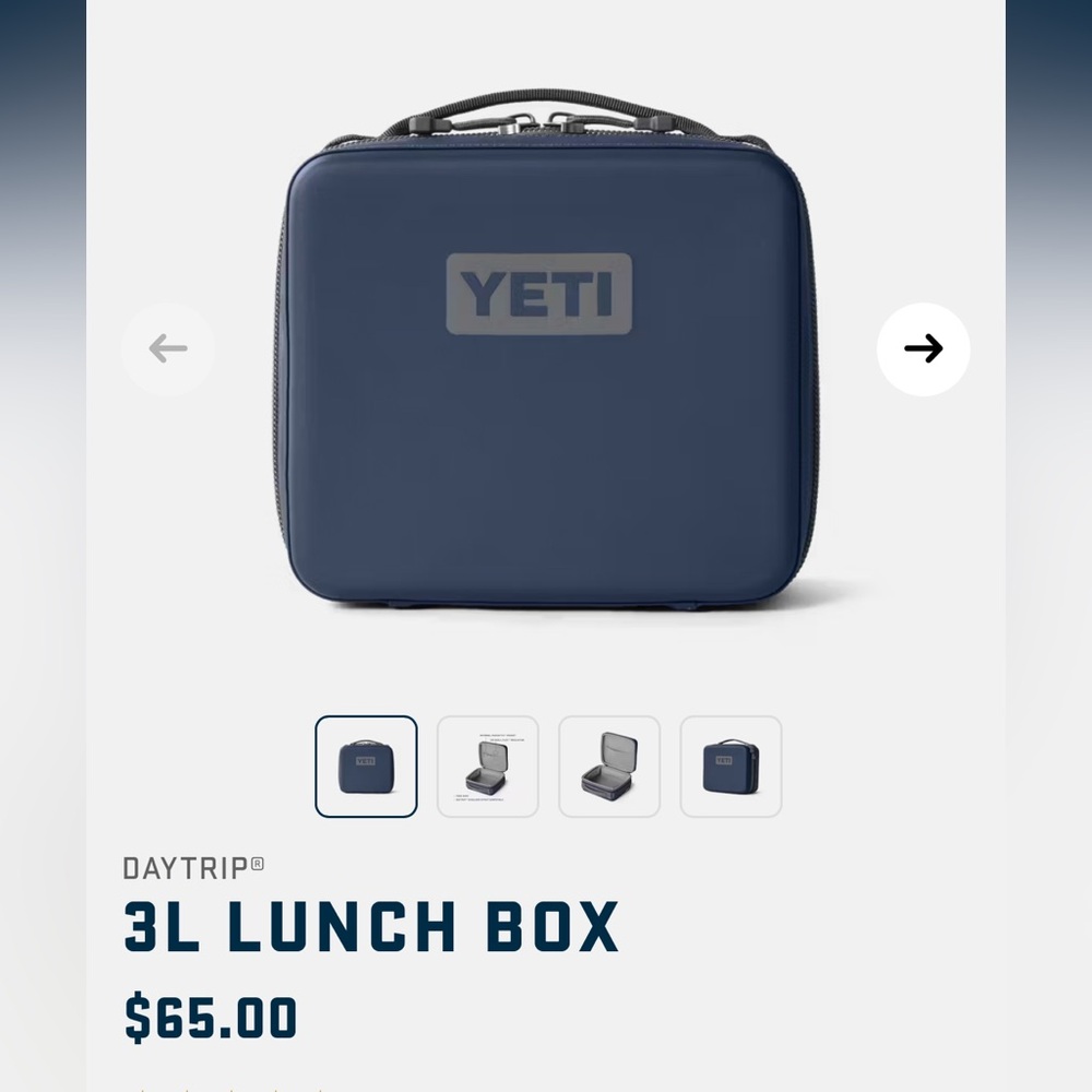 NWT YETI 3L Daytrip Insulated Lunchbox Navy Blue